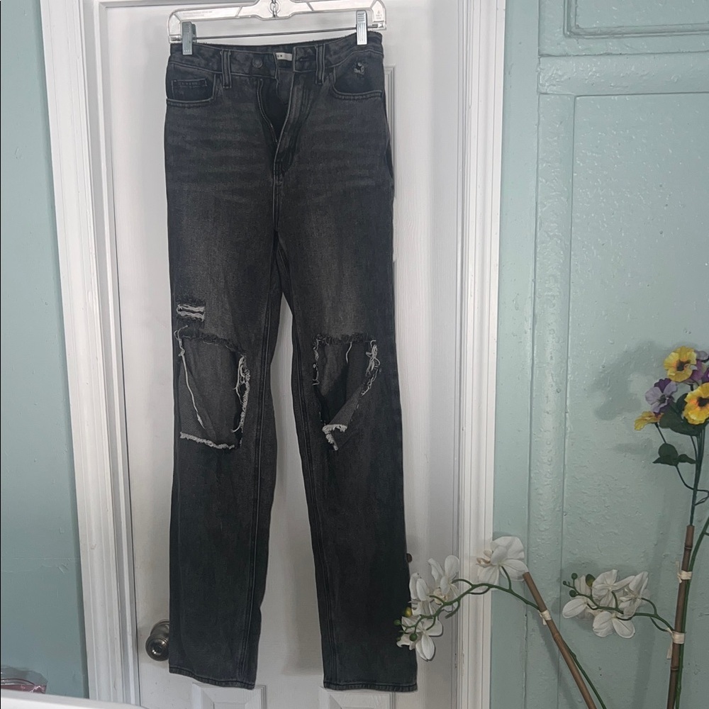 PacSun Distressed Black Denim Jeans
